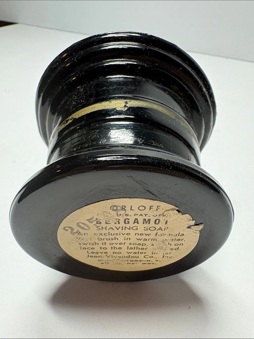 Orloff Bergamot Shaving Soap Scuttle Mug FZ5